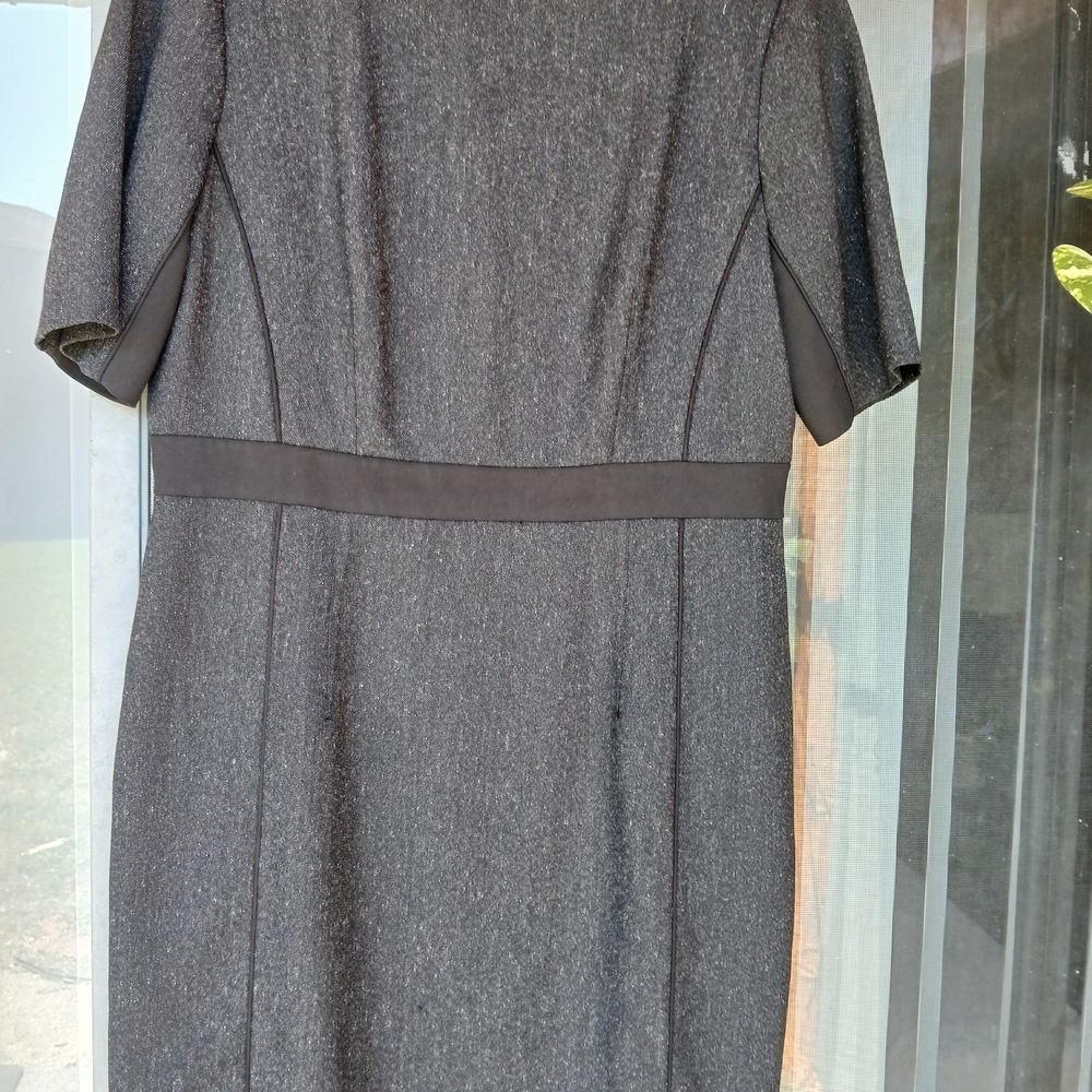 ANTONIO MELANI Dark Gray Long Sleeve Dress